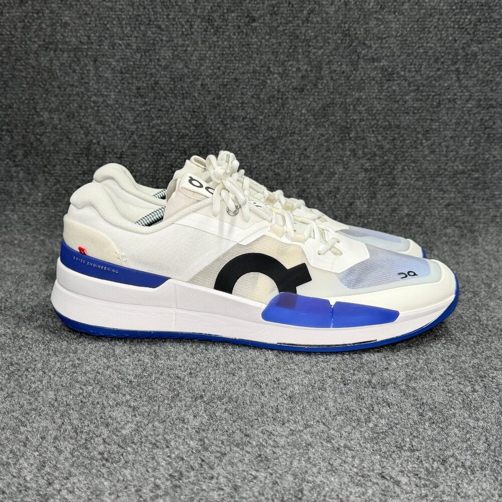 On Running THE ROGER Pro 2 Tennis Shoe Men 12.5 White Indigo Athletic Pickleball
